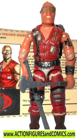 Gi joe BUZZER 2004 FILE CARD fc sdcc joecon dreadnock