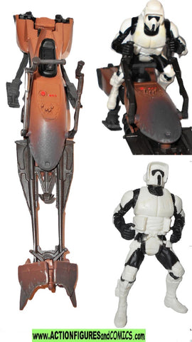 star wars action figures BIKER SCOUT 1997 Speeder Bike