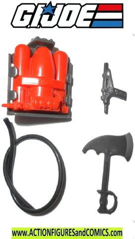 Gi joe BARBECUE 1985 Complete accessory set weapon part