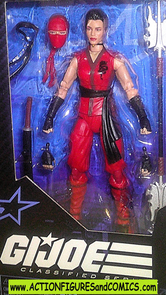 Gi joe JINX 6 inch Classified series 124 2024 red ninja agent