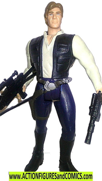 star wars action figures HAN SOLO 1995 complete w FREEZE FRAME ff