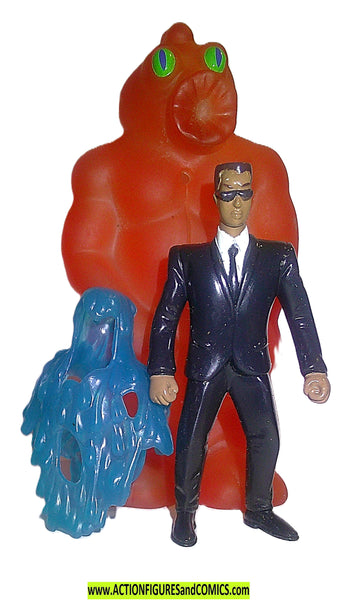 ミルMIB MEN IN BLACK TM TRADING未開封23パック MIB Men in Black JAY Slimed Out 100% 1998 BK fast food