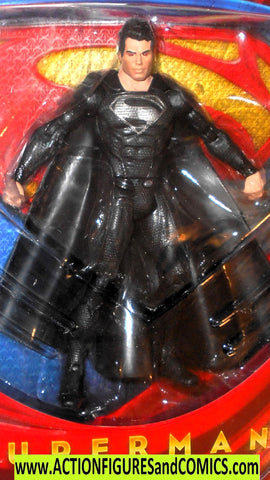 dc universe classics SUPERMAN BLACK suit man of steel moc