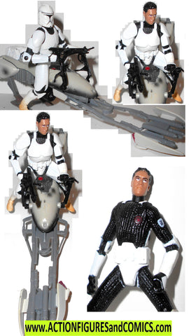 action figures SPEEDER BIKE CLONE TROOPER 2002 scout aotc