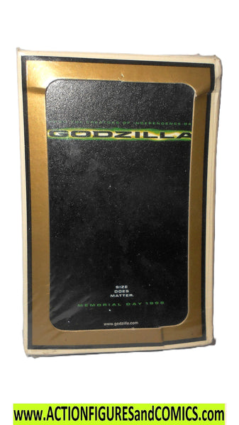 Godzilla 1998 PLAYING CARDS tri-star movie trading moc mip