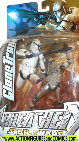 star wars action figures CLONE TROOPER Unleashed 2003 moc
