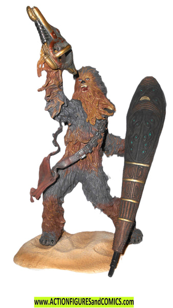 star wars action figures CHEWBACCA UNLEASHED statue 2005