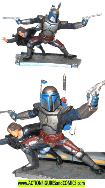 Star Wars Boba Fett フィギュア 2003年製 Amazon.com: Star Wars Silver Boba Fett Figure 2003