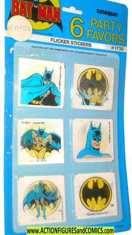 Batman 1982 STICKERS Flicker party favors unique