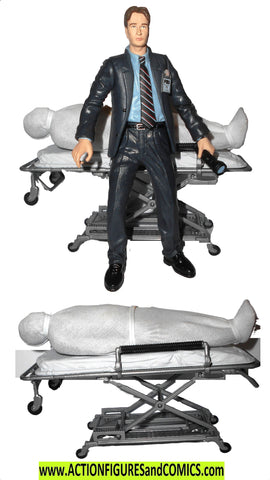 X-FILES action figures MULDER suit Gurney moc