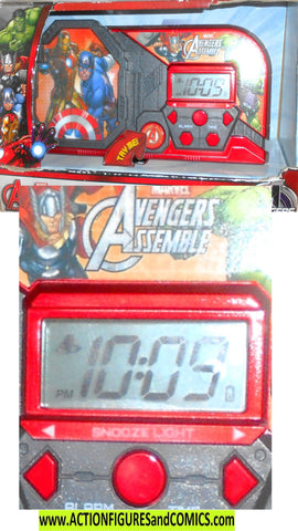 Marvel AVENGERS Glow ALARM CLOCK iron man mib moc