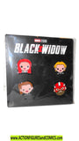 Marvel BLACK WIDOW emoji pin set movie mcu disney insiders