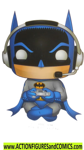 Funko Pop dc universe BATMAN Gamer STICKER sitting 2019
