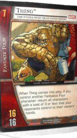 marvel legends THING Marvel vs System exclusive trading card 2005