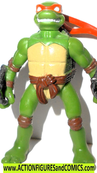 【misen2014さま】vintage figure ✳ニワトリさん ロバさん teenage mutant ninja turtles MICHELANGELO 2007 mini