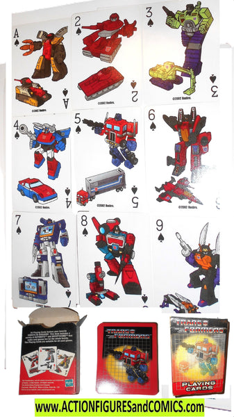 Transformers TRADING PLAYING CARDS G1 set mib moc Transformers TRADING PLAYING CARDS G1 set mib moc
