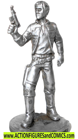 star wars action figures HAN SOLO mini hologram UGH silver