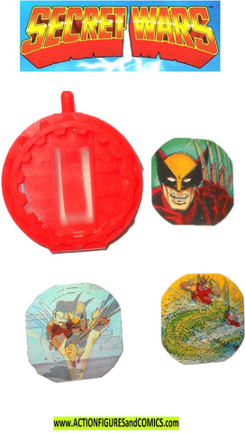 secret wars WOLVERINE 1984 Shield & 3 inserts marvel x-men
