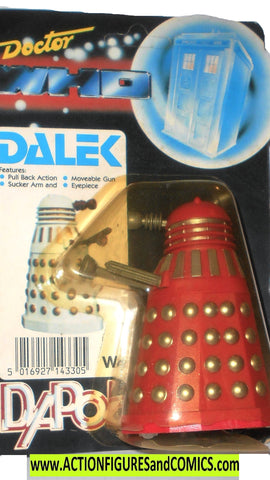 Doctor who action figures DALEK dapol red gold 1987 moc