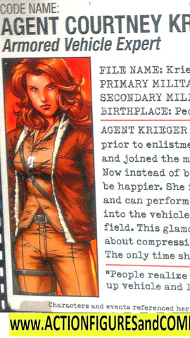 gi joe COVERGIRL agent courtney krieger v1 2005 2006 dtc  gijoe g i