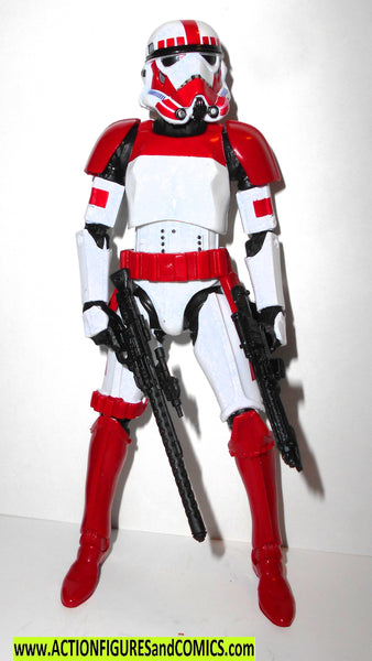 STAR WARS action figures SHOCK TROOPER inch RED clone