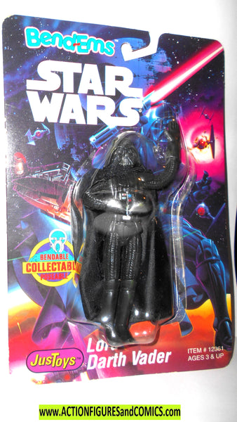 star wars action figures DARTH VADER 1993 Bend Ems 1st moc