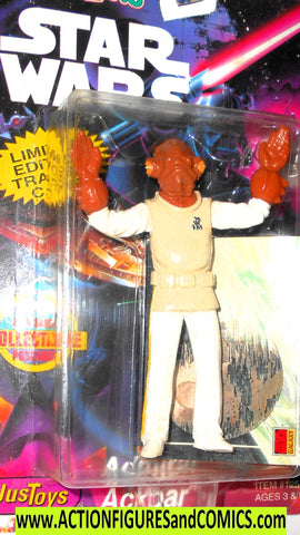 star wars action figures bend-ems ADMIRAL ACKBAR 1994 2 moc