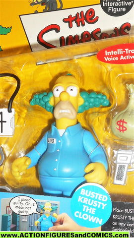 simpsons KRUSTY the clown BUSTED prison jail uniform playmates moc