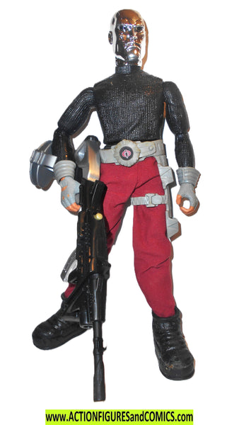 GI Joe Destro Armurier V1 Hasbro 1985 - Figurine Loose + Filecard Et Arme Noire