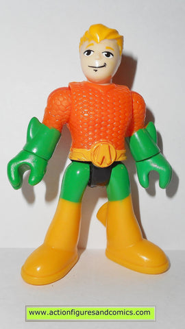 DC imaginext AQUAMAN yellow boots fisher price justice league super friends