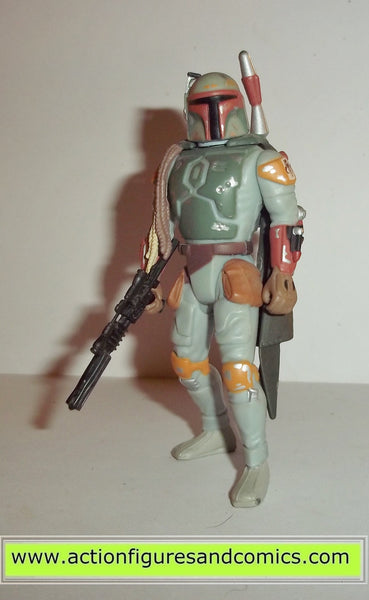 Star Wars Boba Fett フィギュア 2003年製 Amazon.com: Star Wars Silver Boba Fett Figure 2003