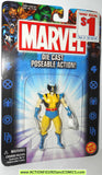 Marvel die cast WOLVERINE yellow poseable action figure 2002 toybiz x-men universe moc