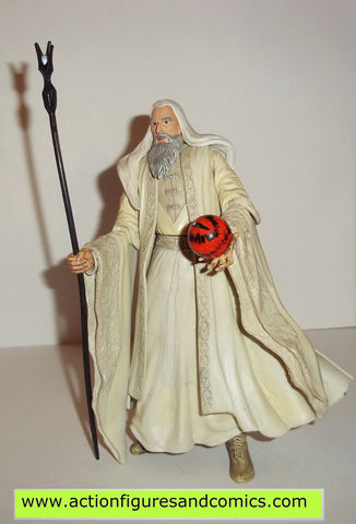 Lord of the Rings SARUMAN THE WHITE orange toy biz complete hobbit