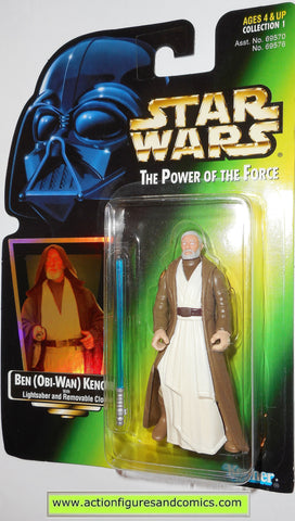 star wars action figures BEN OBI WAN KENOBI green card power of the force toys moc