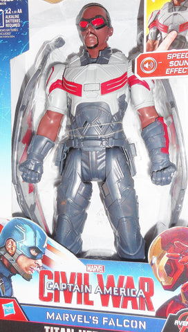 Marvel 12 inch electronic FALCON Captain America civil war movie universe moc mib