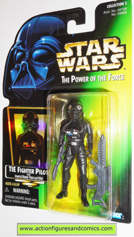 star wars action figures TIE FIGHTER PILOT .04 power of the force hasbro toys moc