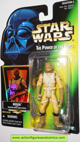 star wars action figures BOSSK power of the force hasbro toys moc