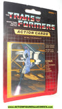 Transformers action cards SKYWARP firing MEGATRON Decepticon trading card 1985