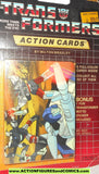 Transformers action cards AUTOBOT BATTLE mirage wheeljack trading card 1985