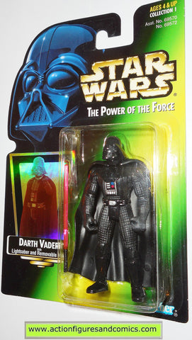 star wars action figures DARTH VADER power of the force .01 hasbro toys moc mip mib