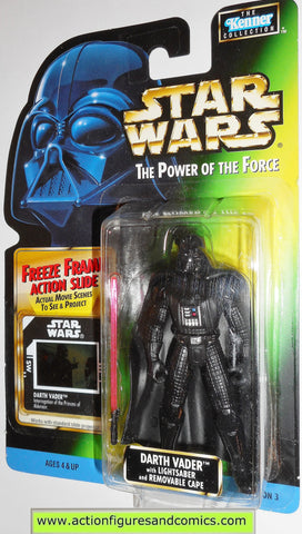 star wars action figures DARTH VADER freeze frame power of the force 1998 hasbro toys moc mip mib