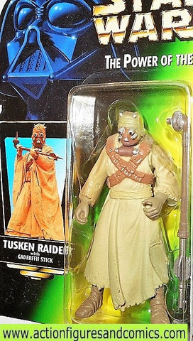 star wars action figures TUSKEN RAIDER green photo .01 power of the force moc