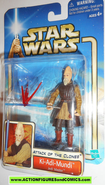 star wars action figures KI ADI MUNDI jedi master 2002 Attack of