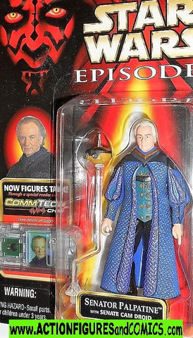 star wars action figures SENATOR PALPATINE episode I 1999 moc mip mib