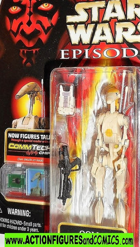 star wars action figures OOM-9 battle droid commander VARIANT episode I 1999 moc