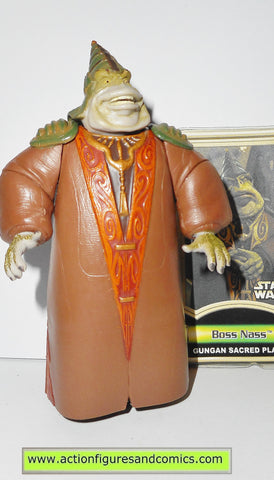star wars action figures BOSS NASS gungan sacred place power of the jedi 2000 2001