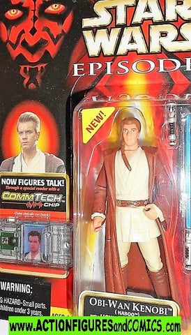 star wars action figures OBI WAN KENOBI naboo episode I 1999 moc