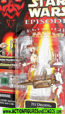 star wars action figures PIT DROIDS 2 pack episode I hasbro toys moc