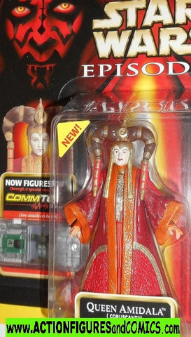 star wars action figures QUEEN AMIDALA coruscant episode I hasbro toys moc