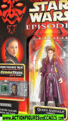 star wars action figures QUEEN AMIDALA NABOO episode I 1999 moc kenner hasbro toys